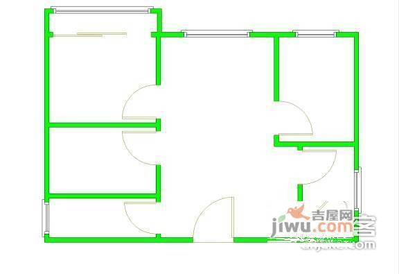 南潭子里小区3室2厅2卫110㎡户型图