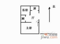 一斗山路小区2室1厅1卫户型图