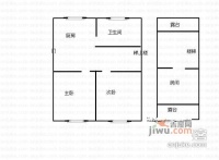 夏家桥100号小区3室2厅1卫户型图