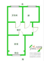 协和大厦1室1厅1卫42㎡户型图