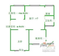 南石皮弄小区3室1厅1卫78㎡户型图