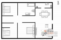 三香苑3室2厅2卫127㎡户型图