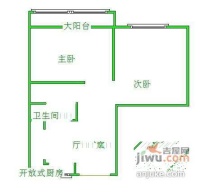 西塘新村2室1厅1卫户型图