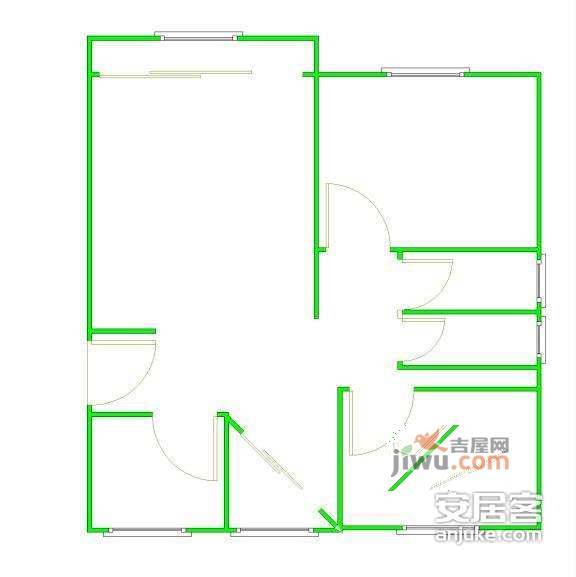 承信小区3室2厅2卫125㎡户型图