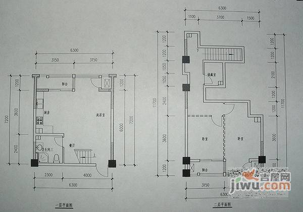 天骄美地2室2厅1卫90㎡户型图