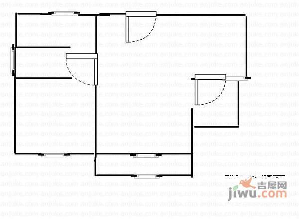 三香广场2室2厅1卫112㎡户型图