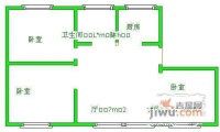 草鞋湾2室2厅1卫70㎡户型图