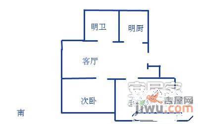 临顿路小区2室1厅1卫户型图