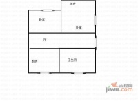 胥江江南花园2室1厅1卫户型图