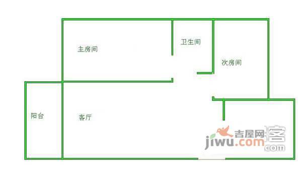 华成大厦2室2厅1卫108㎡户型图