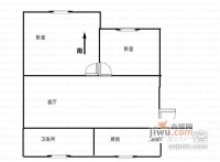 干将东路小区2室1厅1卫户型图