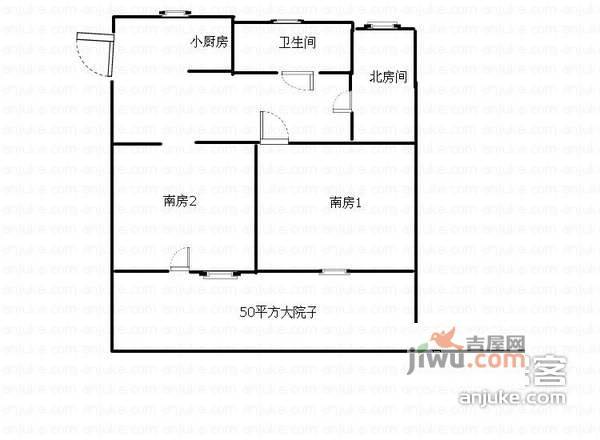 西美巷3室1厅1卫户型图