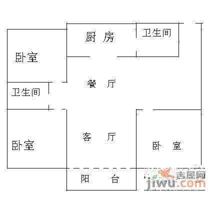 虹桥世家3室2厅2卫户型图