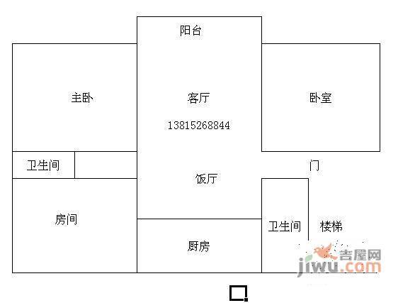 东振花园3室2厅1卫户型图