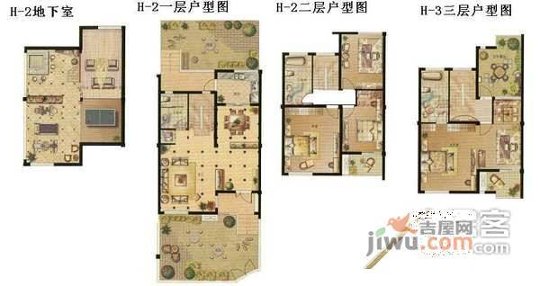 天纶小区5室5厅4卫357㎡户型图