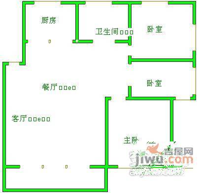 吴风雅苑3室2厅1卫户型图