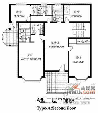 银丽高尔夫别墅5室2厅3卫311㎡户型图