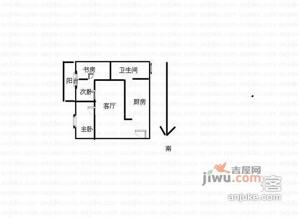 吴县新村3室1厅1卫户型图