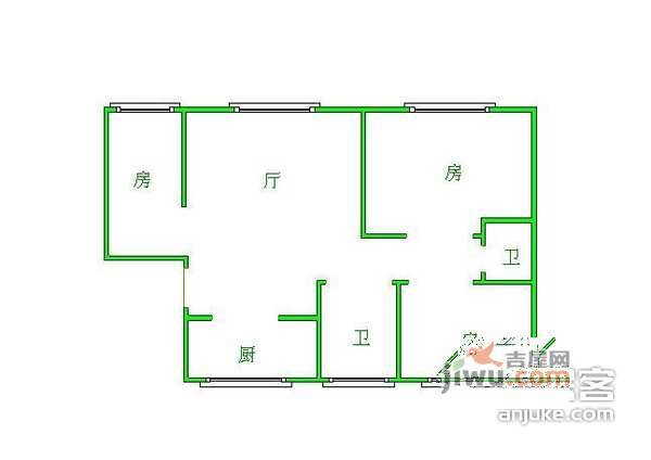 富华苑3室3厅2卫户型图