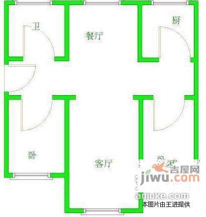 富华苑2室2厅1卫120㎡户型图