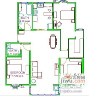 唐家巷小区4室2厅2卫168㎡户型图