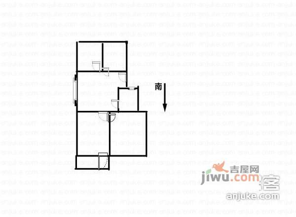 北园新村3室1厅1卫72㎡户型图