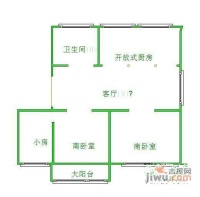 桃花坞小区3室1厅1卫83㎡户型图