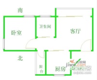 托斯卡纳东泰花园1室1厅1卫66㎡户型图