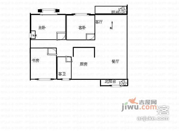 御庭苑3室2厅2卫户型图