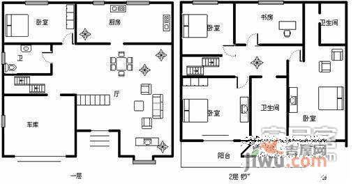 澜韵园4室3厅3卫300㎡户型图