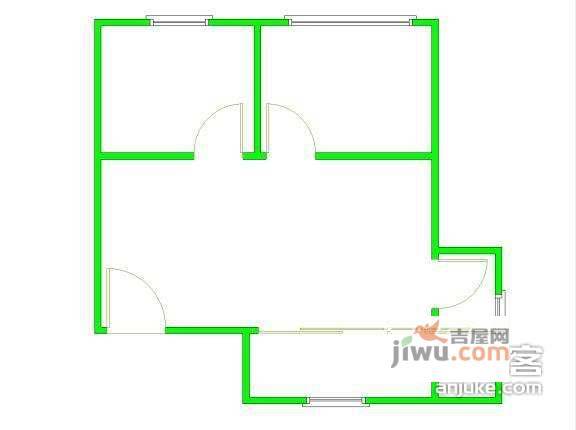 胥江华庭2室2厅1卫117㎡户型图