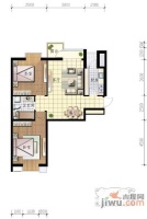 长岛花园2室2厅2卫98㎡户型图