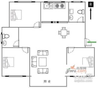 长岛花园3室2厅2卫135㎡户型图