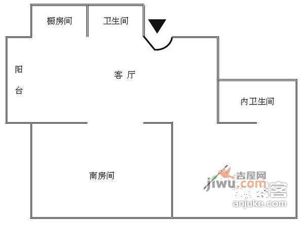 新天翔广场2室2厅2卫124㎡户型图