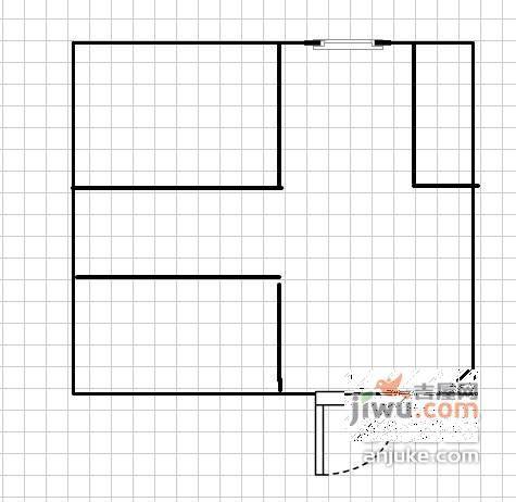 新天翔广场2室2厅1卫79㎡户型图