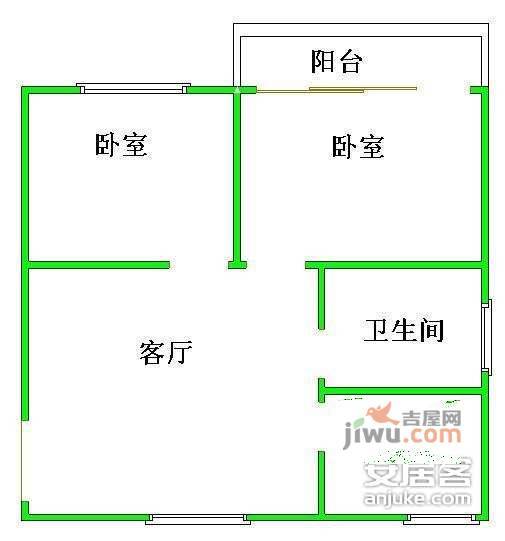 吴中开发区商贸城3室2厅1卫户型图