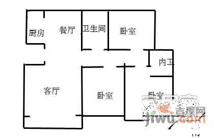 金桥新村4室2厅2卫155㎡户型图