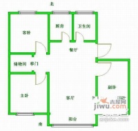 新地国际公寓3室2厅2卫143㎡户型图