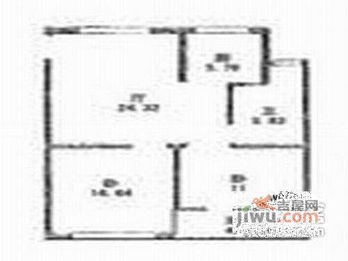 胥江路136号小区2室1厅1卫户型图