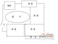 西塘新村3室1厅1卫99㎡户型图