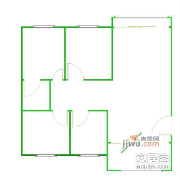 文卫新村3室2厅2卫108㎡户型图