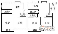 香榭假日山庄4室3厅3卫户型图