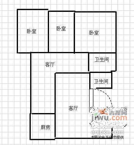 香榭假日山庄2室2厅2卫户型图