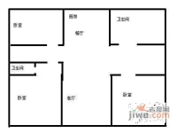 枫舟苑2室2厅1卫户型图