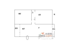 欧洲花园2室2厅1卫户型图