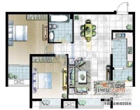 鼎欣城2室2厅1卫户型图