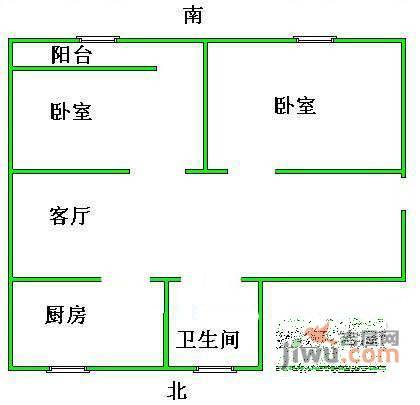 龙港花苑3室2厅2卫户型图