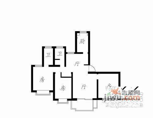 绿地阳澄名邸一期3室2厅2卫137㎡户型图