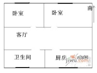 绿地阳澄名邸一期2室1厅1卫户型图