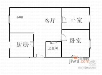 鼎尚花园3室1厅1卫87㎡户型图